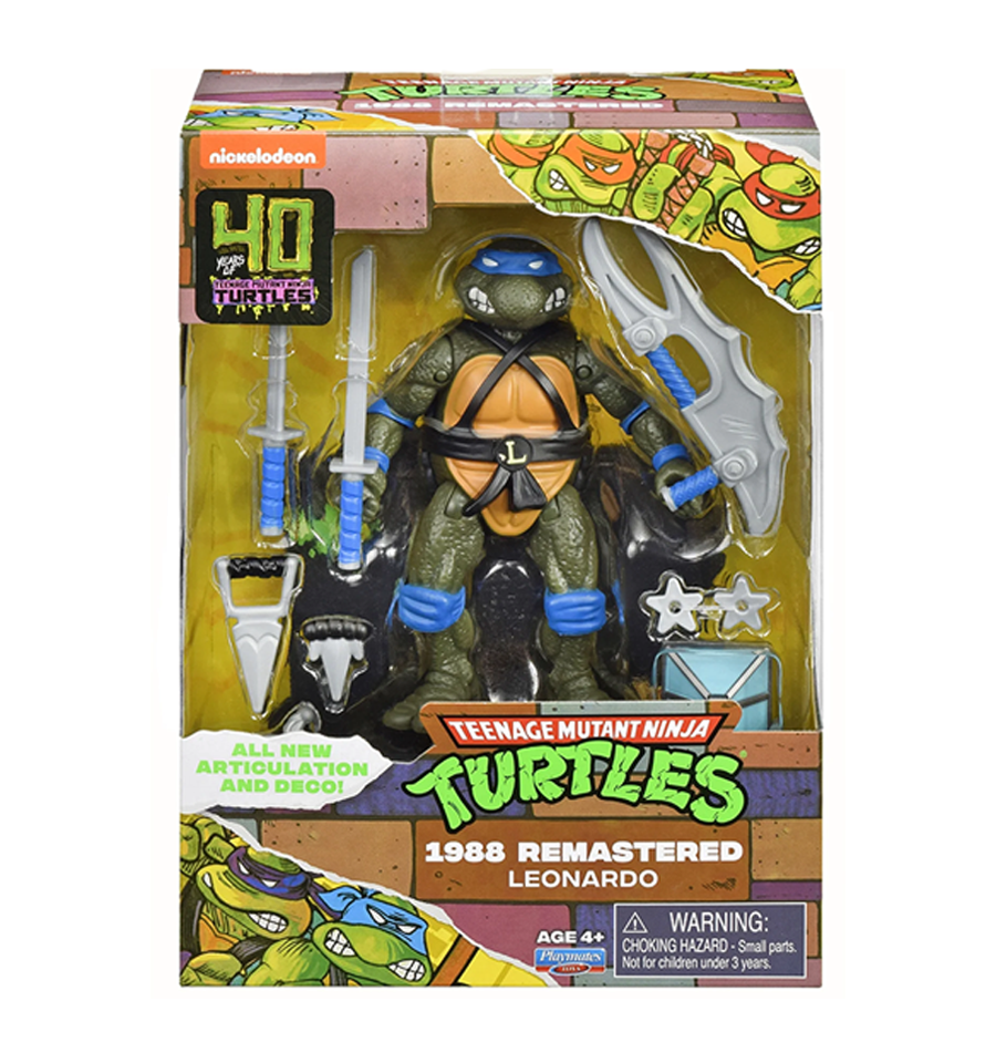 Teenage Mutant Ninja Turtles 40th Anniversary 1988 Remastered Leonardo Action Figure