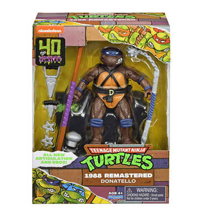 Teenage Mutant Ninja Turtles 40th Anniversary 1988 Remastered Donatello Action Figure