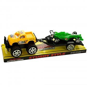 Off Road Trailer Truck with Race Car