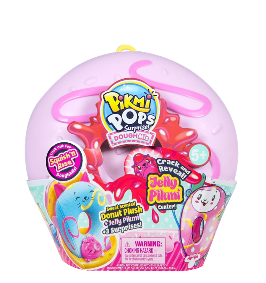 Pikmi Pops DoughMis Series Surprise Pack- 1pc Collectible Scented Medium Plush (light pink)