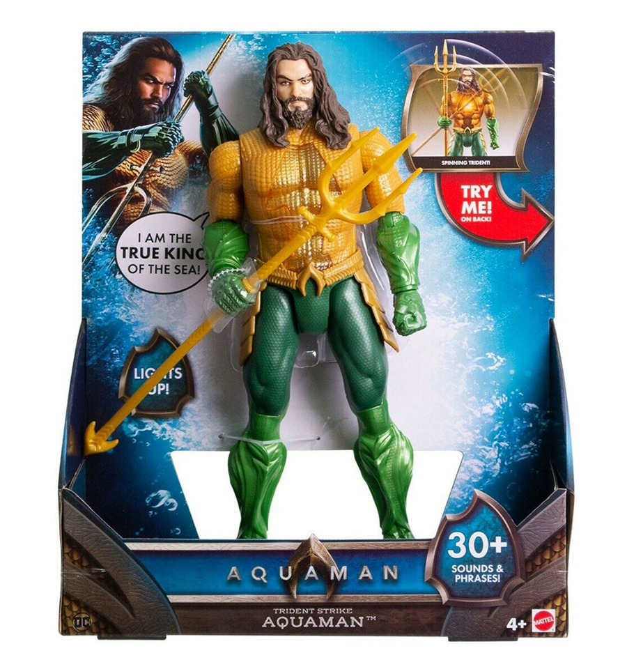 DC Aquaman Movie: Trident Strike Aquaman Action Figure ( Lights & Sounds )