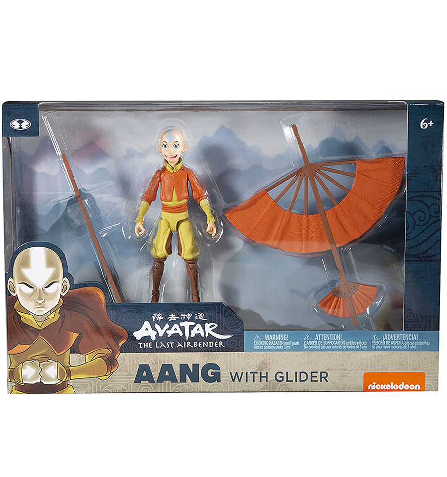 Avatar The Last Airbender Combo Pack, 5" Aang with Glider Action Figure