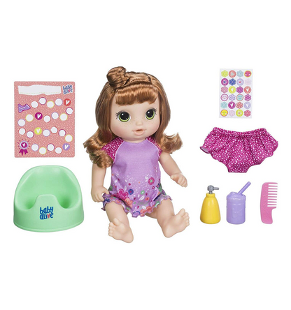 Baby Alive Potty Dance Baby Exclusive - Red Curly Hair