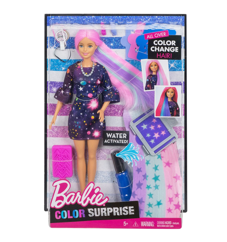 Barbie Color Surprise Doll, Pink 