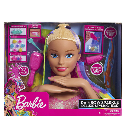 Barbie Deluxe Rainbow Styling Heads-Blonde