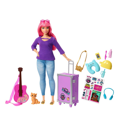 Barbie Daisy Travel Doll & Accessories