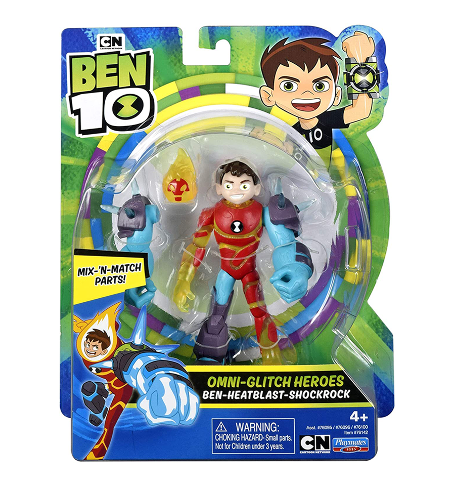 Ben 10 Omni-Glitch Heroes: Ben-Heatblast-Shock Rock