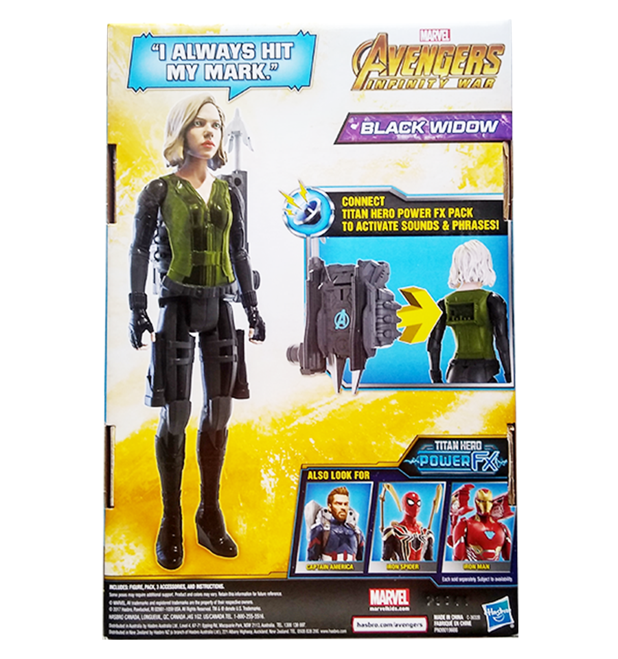 Marvel Avengers; Infinity War Titan Hero Power FX Pack Black Widow