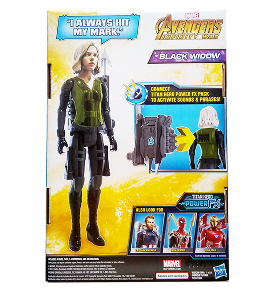 Marvel Avengers; Infinity War Titan Hero Power FX Pack Black Widow – Toys  Onestar