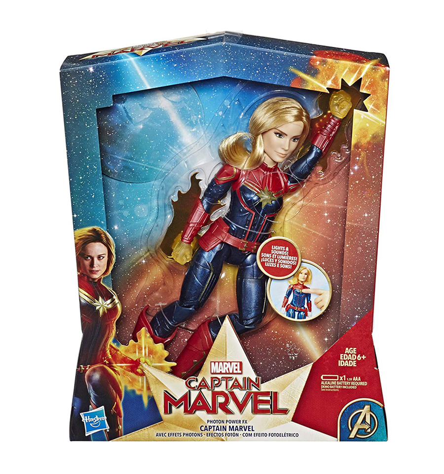 Captain Marvel Movie Photon Power Fx Captain Marvel Electronic Super Hero Doll