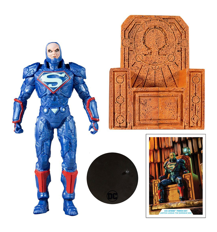 DC Multiverse Lex Luthor Blue Power Suit: The Darkseid War Action Figure