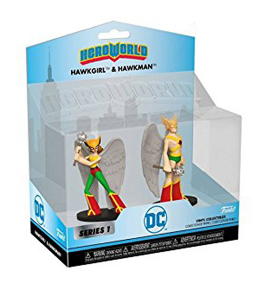 HEROWORLD Hawkman & Hawkgirl Action Figure Toys By Funko