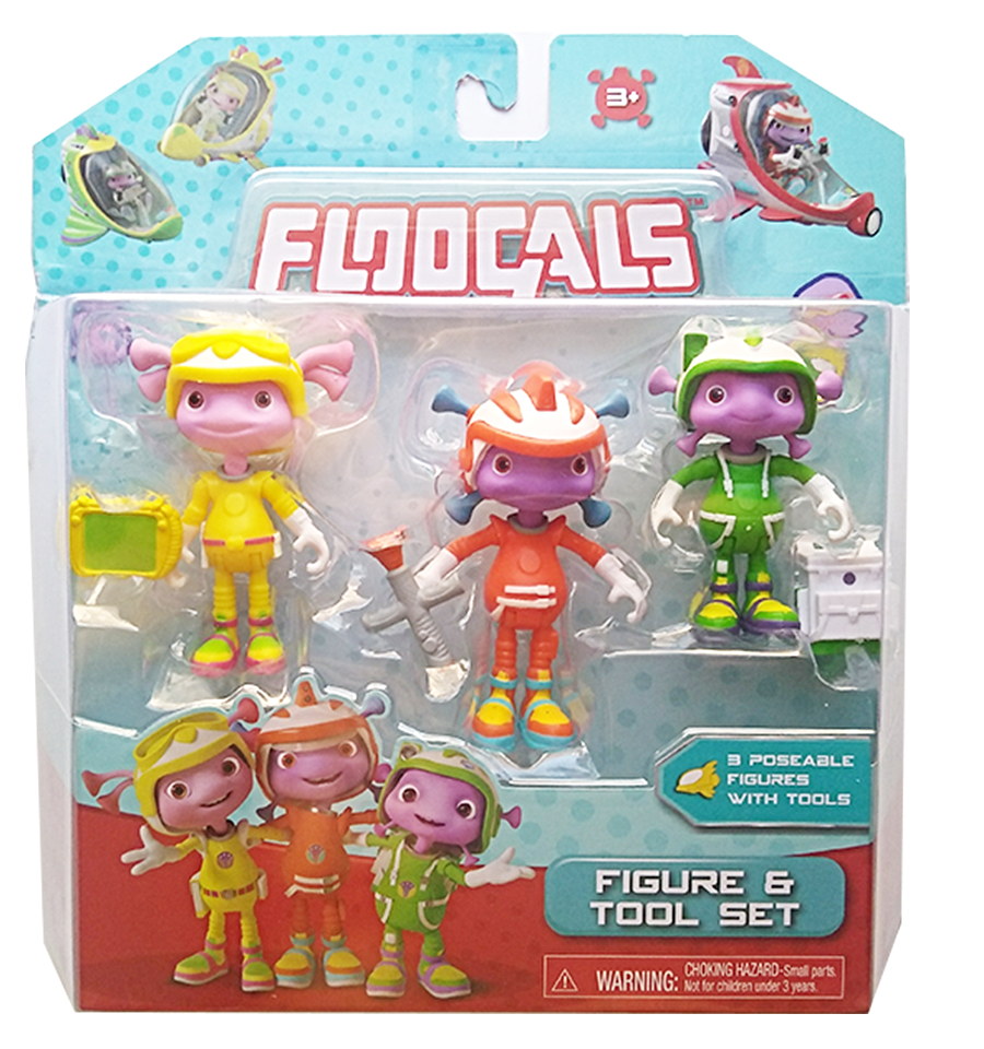 Floogals Just Play 3 Pack Figures with Accessories