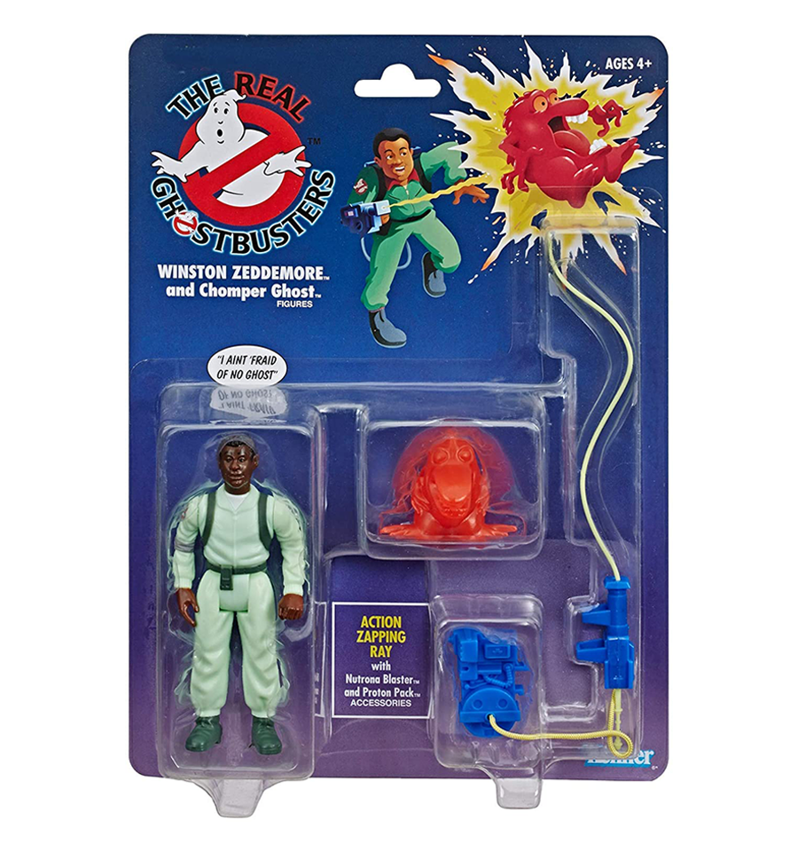 The Real Ghostbusters Kenner Classics- Winston Zeddemore and Chomper Ghost