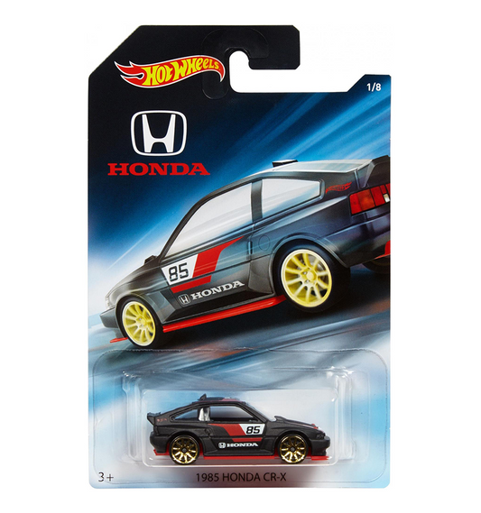 Hot Wheels Honda Series, Black 1985 Honda CR-X # (1/8)