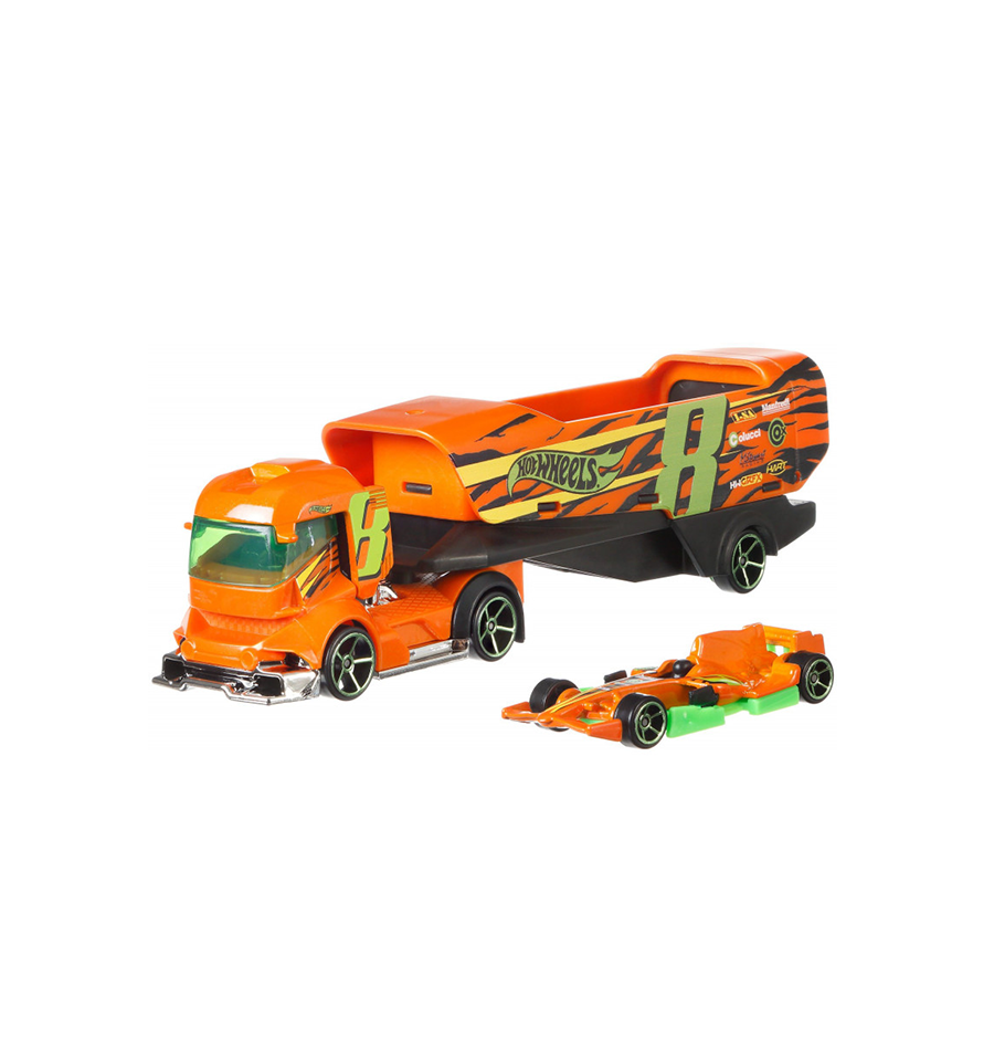 Hot Wheels Big Rig Heat with Detachable Trailer and Car - Orange – Toys  Onestar