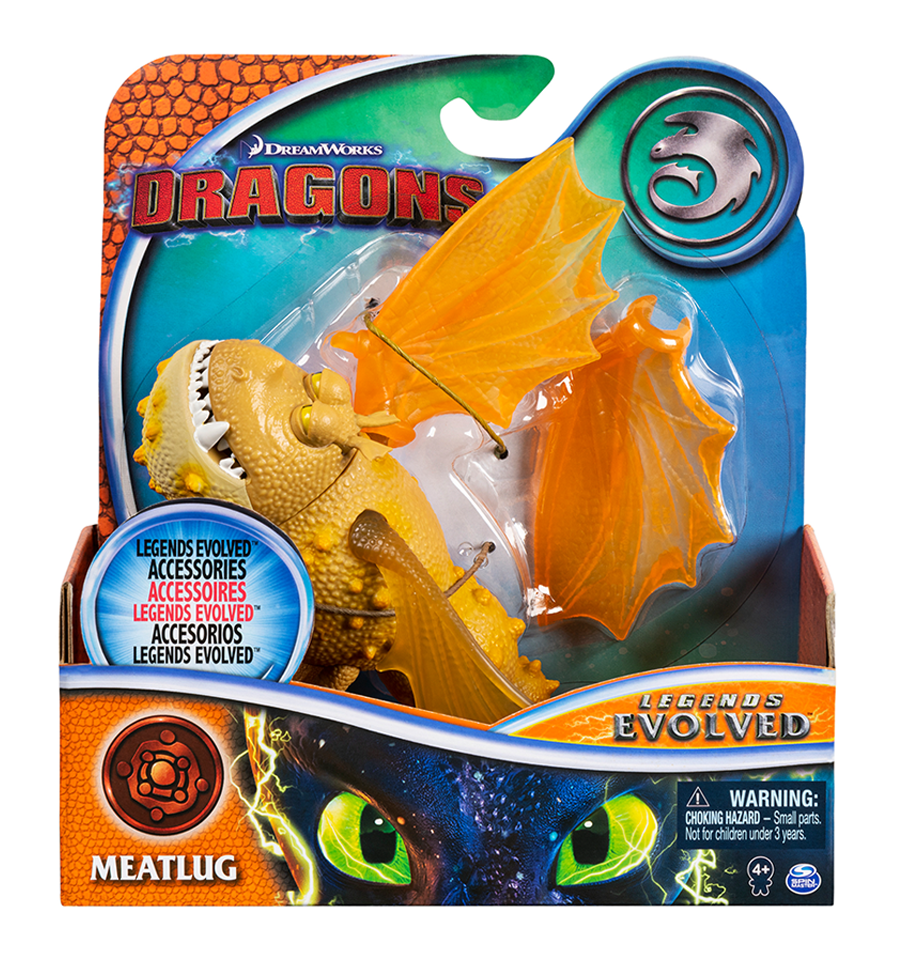 DreamWorks Dragons Legends Evolved, Meatlug Dragon Action Figure