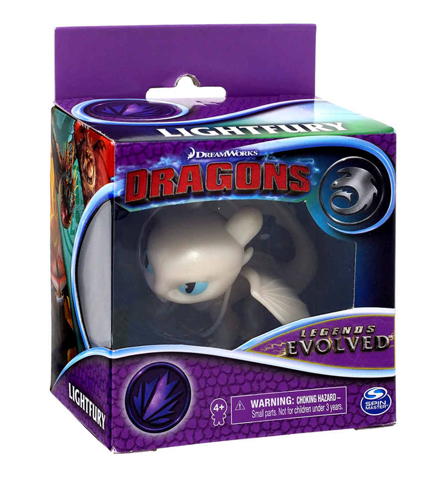How to Train Your Dragon Dragons Legends Evolved Lightfury 3-Inch Figure