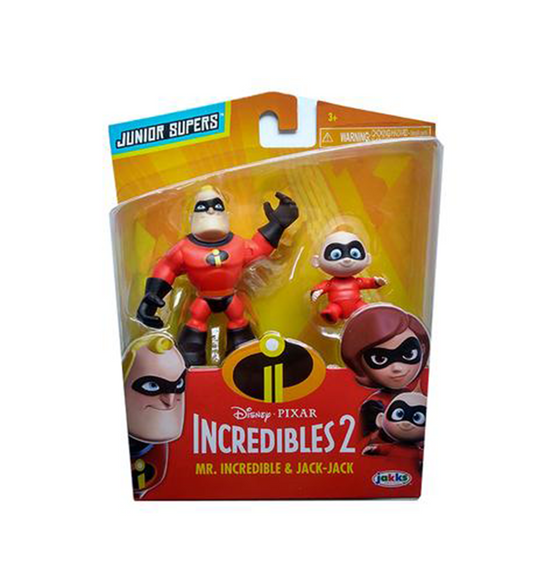 Incredibles 2 - 3" Preschool  2-Pack Figures Assortment Mr. Incredible and Jack-Jack