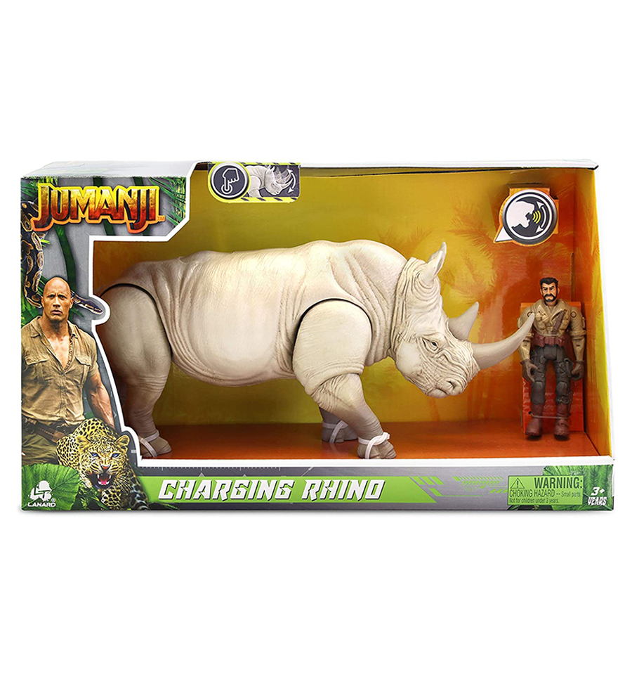 Jumanji Charging Rhino Exclusive Figure Set with Sound