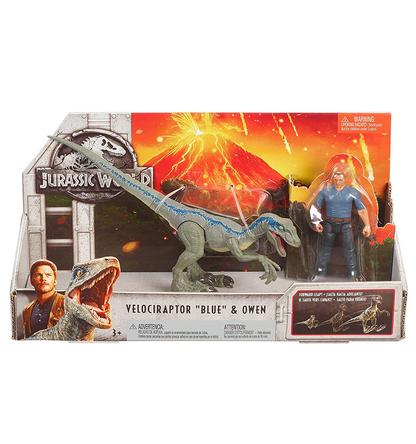 Jurassic World Velociraptor Blue & Owen Figure Pack