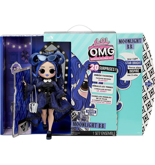 L.O.L. Surprise! O.M.G. Moonlight B.B. Fashion Doll with 20 Surprises