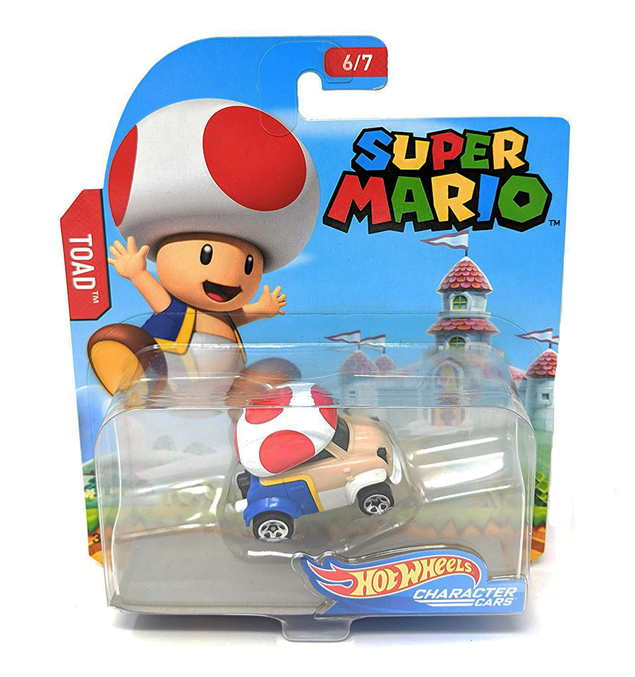 Hot Wheels Super Mario Character Cars Toad Vehicle 6/7