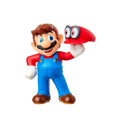 World of Nintendo Mario Odyssey Mario With Cappy 2.5" Figure