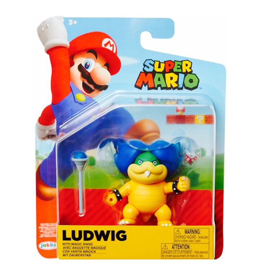 World of Nintendo Ludwig Von Koopa Action Figure with Magic Wand