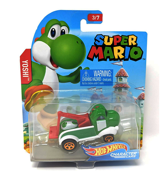 Hot Wheels Super Mario Character Cars Yoshi Vehicle 3/7