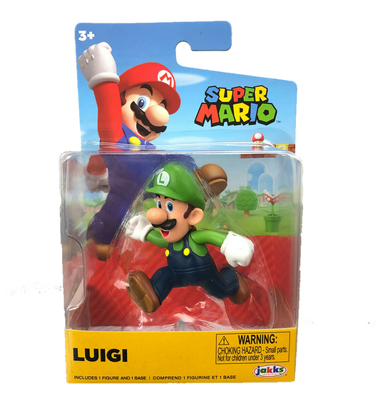 Nintendo Super Mario Luigi 2.5" Action Figure