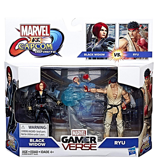 Marvel Gamerverse 2Pk- Black Widow & Ryu