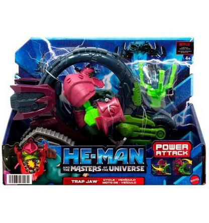 He-Man and the Masters of the Universe Revelation Trap Jaw Cycle Vehicle & Action Figure