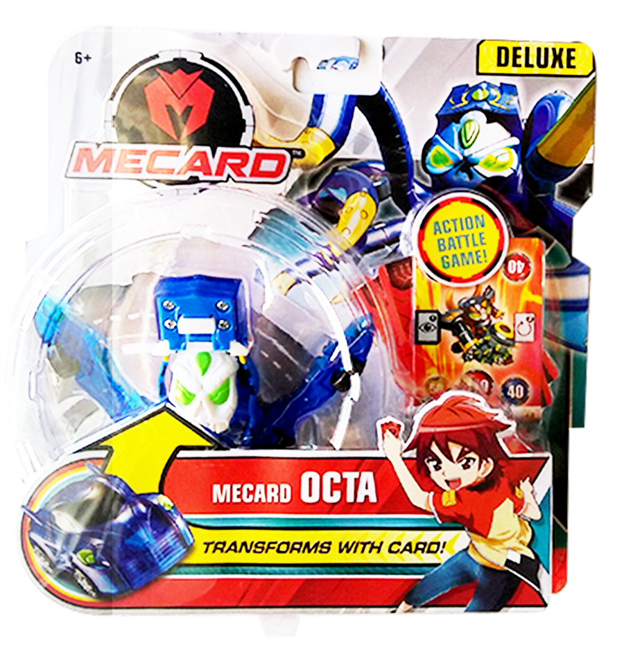 Mecard Octa Deluxe Mecardimal Figure, Blue
