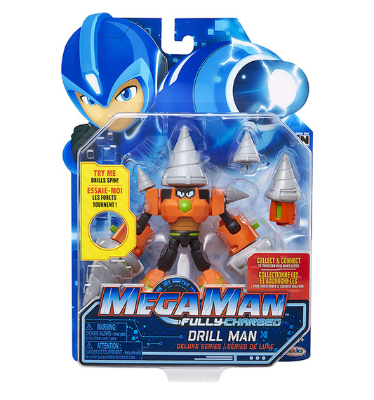 Mega Man Fully Charged – Deluxe Drill Man Articulated Action Figure
