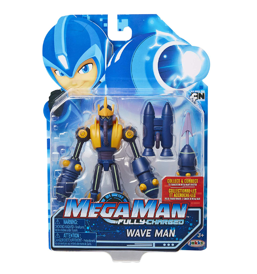 Mega Man Fully Charged – Wave Man Articulated Action Figure 