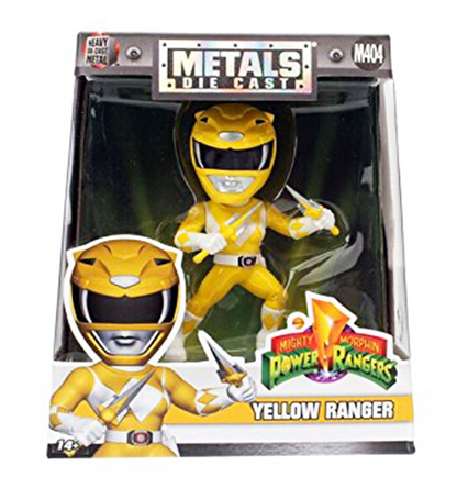Jada Toys Metals Power Rangers 4" Classic Figure - Yellow Ranger