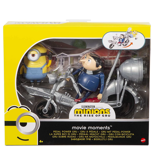 Minions: The Rise of Gru Movie Moments Pedal Power Gru and Stewart Action Figures