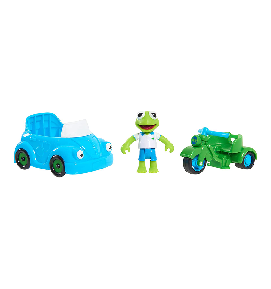 Disney Junior Muppet Babies Kermit's Trike & Car Exclusive 2.5" Figure & Vehicle