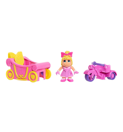 Disney Junior Muppet Babies Piggy's Trike & Carriage Exclusive 2.5" Figure & Vehicle