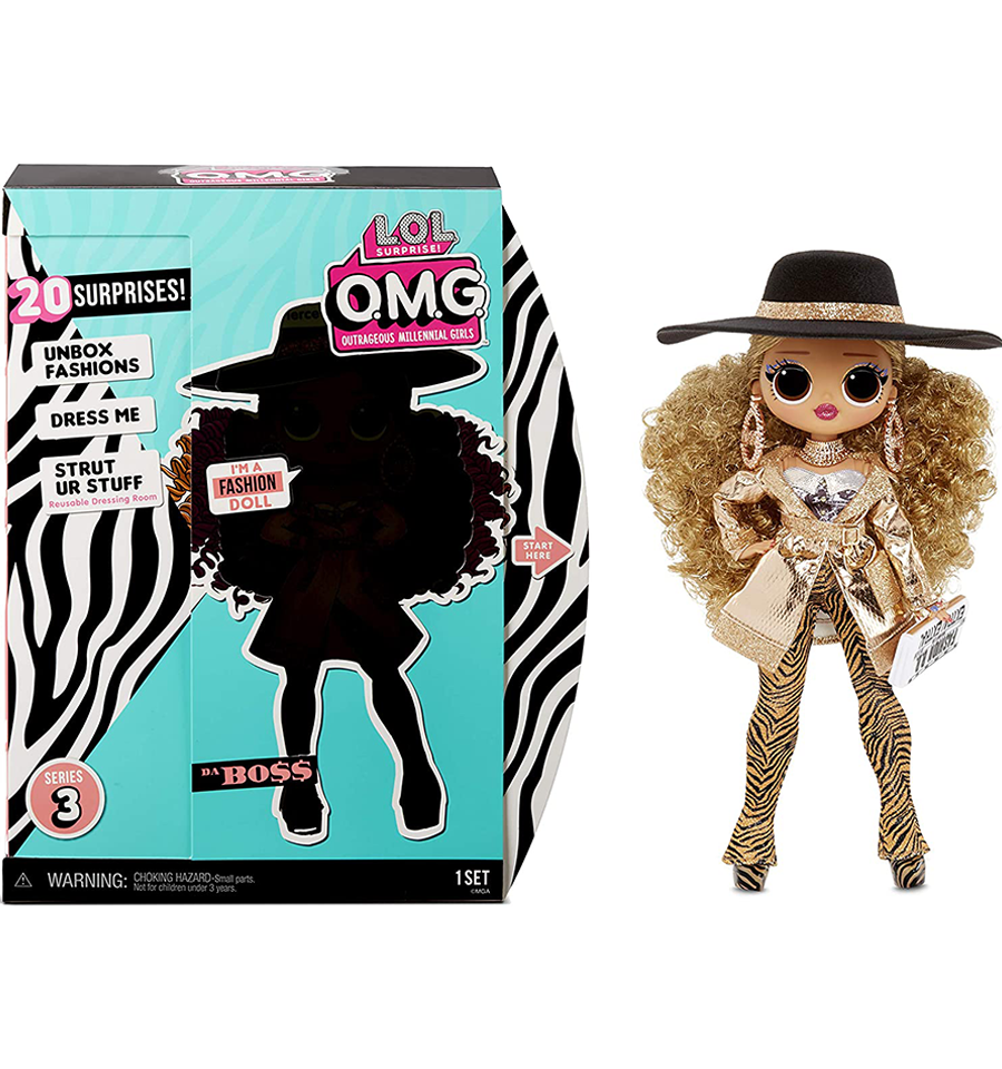 L.O.L. Surprise! O.M.G. Series 3 Da Boss Fashion Doll with 20 Surprises