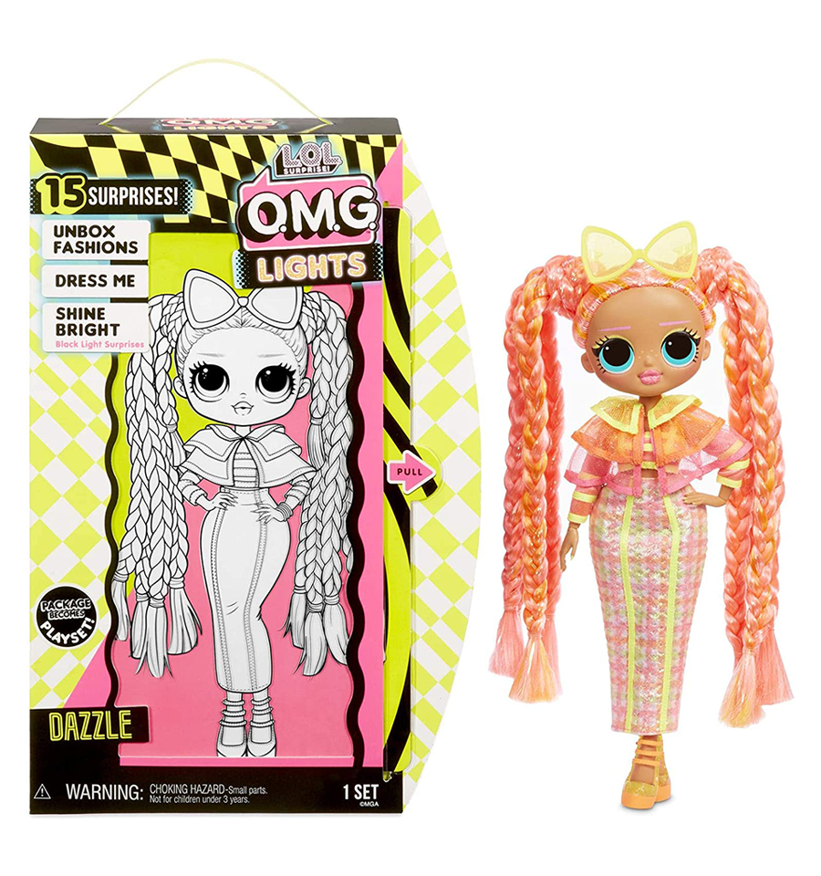 L.O.L. Surprise! O.M.G. Lights Dazzle Fashion Doll with 15 Surprises