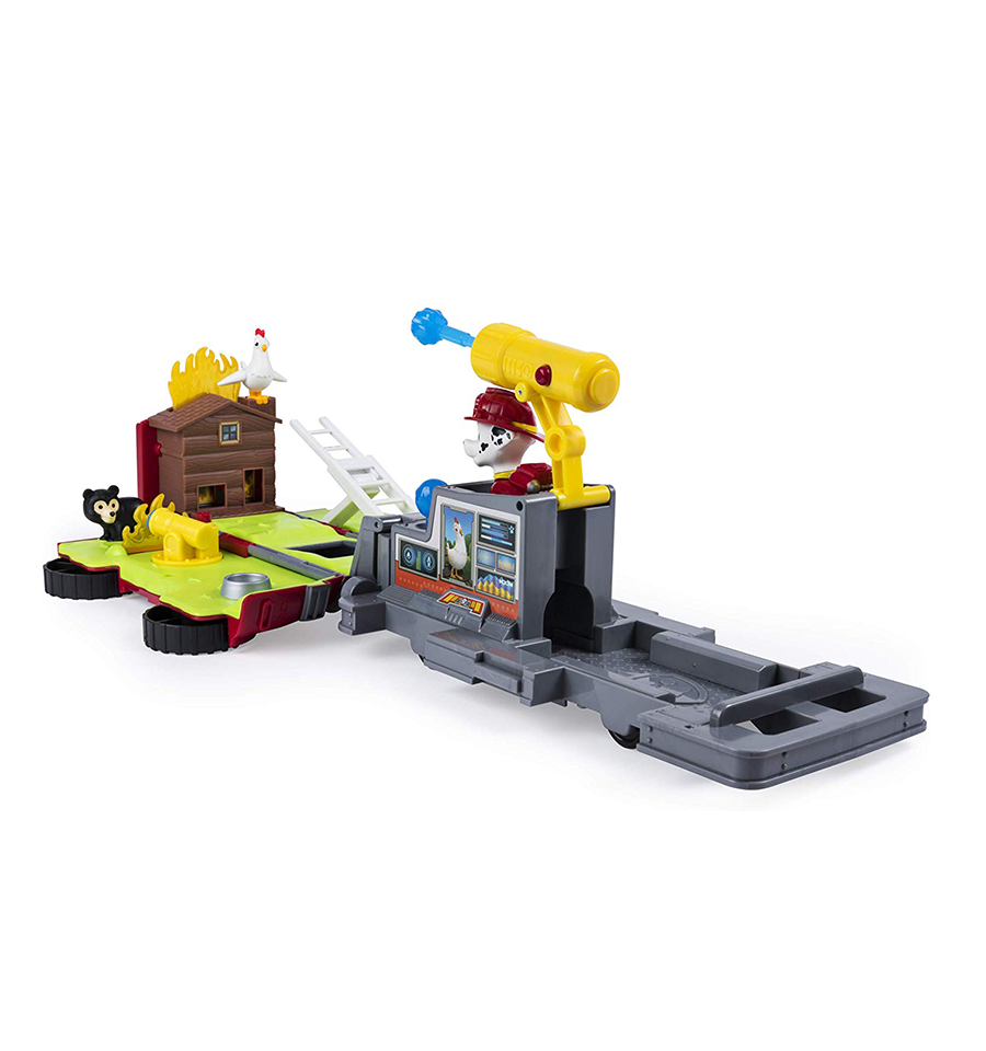 Paw Patrol, Marshall’s Ride ‘N’ Rescue, Transforming 2-in-1 Playset & Fire Truck