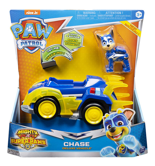 PAW Patrol Mighty Pups Super Deluxe Vehicle - Chase