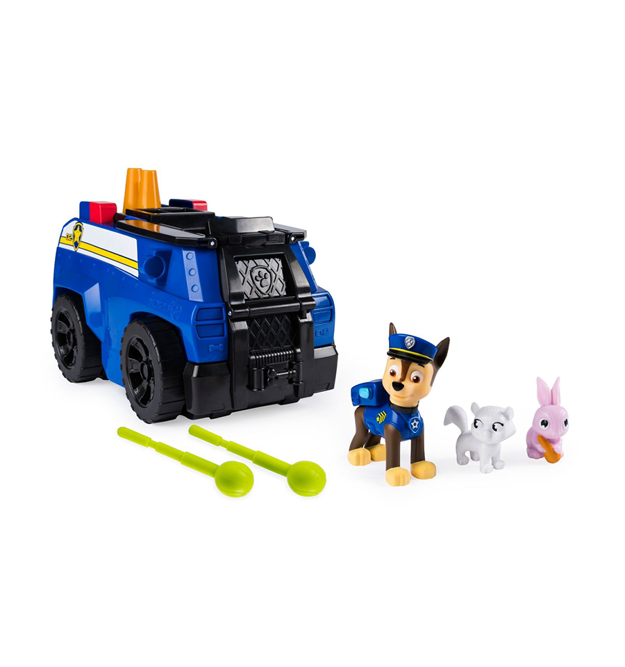 Paw Patrol, Chase’s Ride ‘N’ Rescue, Transforming 2-in-1 Playset & Police Cruiser