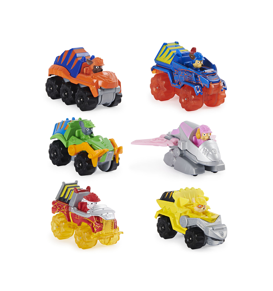 PAW Patrol True Metal Dino Rescue Gift Pack, 6 Collectible Die-Cast Vehicles