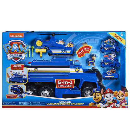 PAW Patrol Chase Ultimate 5 in 1 Police Cruiser