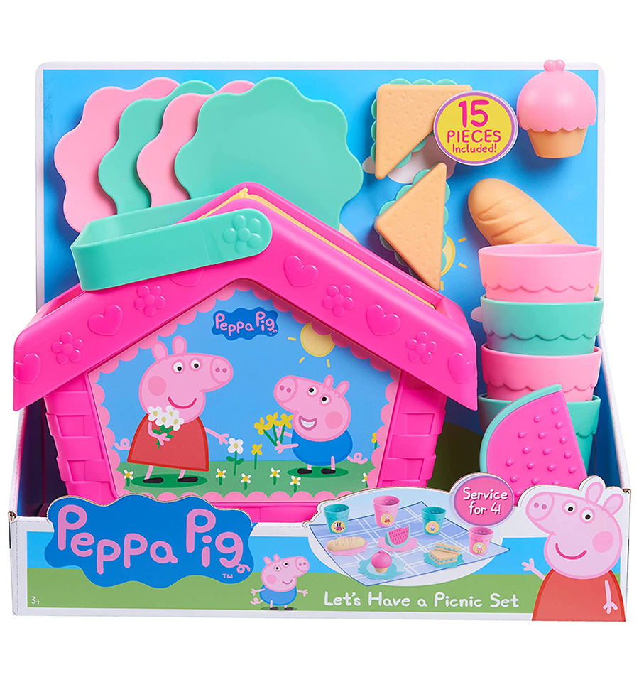 Peppa Pig Let's Have a Picnic Set-15-Pieces