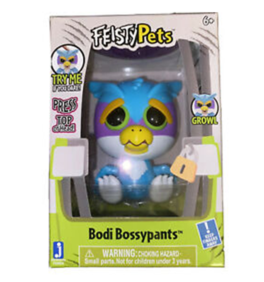 Feisty Pets - Bodi Bossypants Owl 4" Figure