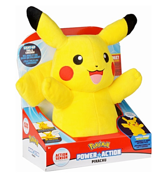 Pokémon Power Action Pikachu 12 Inch Plush- Lights and Sounds